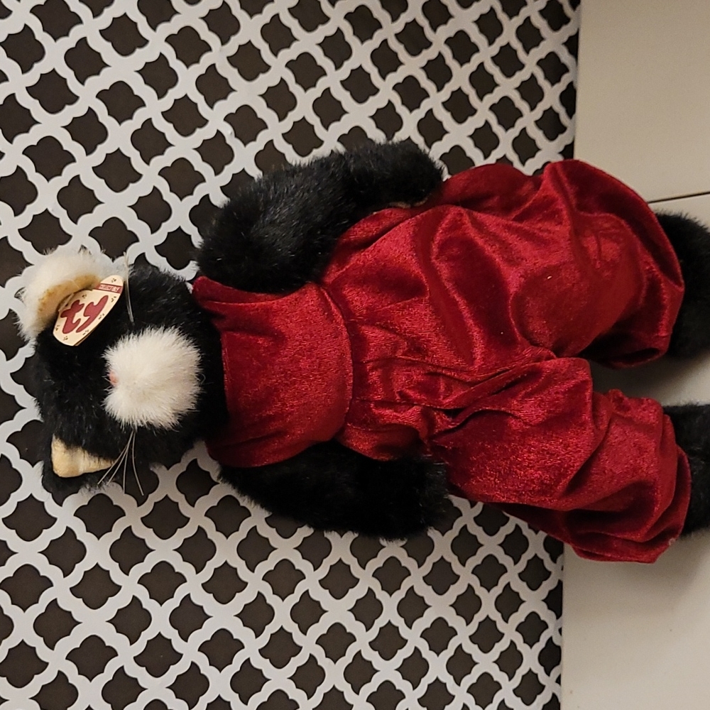 Ty Ebony Black Cat Stuffed Animal #6063
